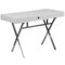 Merrick Lane Rhodes Computer Desk Contemporary Writing Desk with Metal Crisscross Frame, Keyboard Tray and 2 Box Drawers